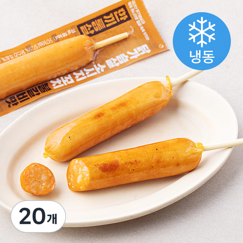 한끼통살 닭가슴살 소시지 꼬치형 불갈비맛 (냉동), 70g, 10개