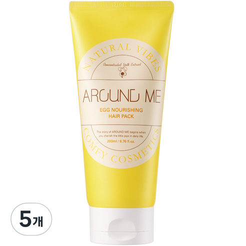 어라운드미 에그 너리싱 헤어팩, 5개, 200ml