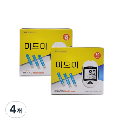 오상헬스케어 미드미 혈당시험지 100p, 4개