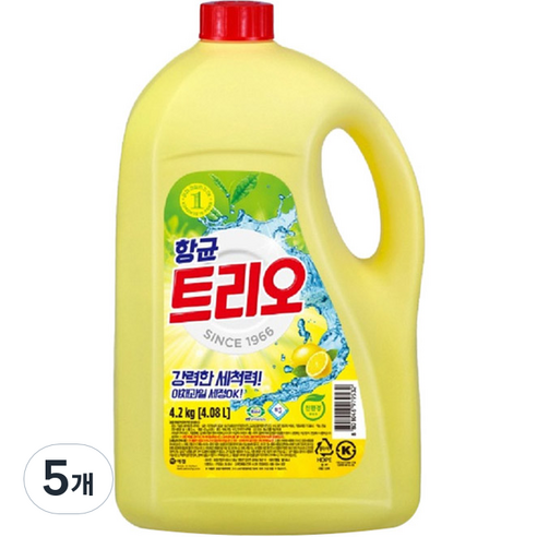 트리오 주방세제, 4.2kg, 5개