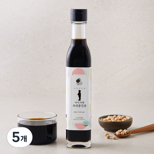 순창문옥례식품 아이사랑 우리콩간장, 5개, 250ml