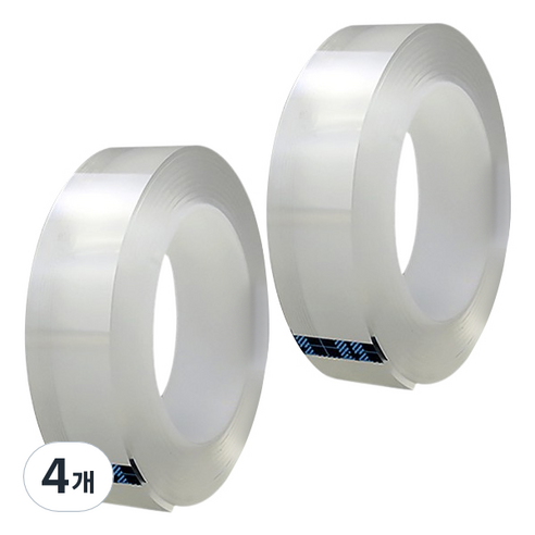 조조 무자국 초강력 실리콘 양면 테이프 2mm x 3m, 4개