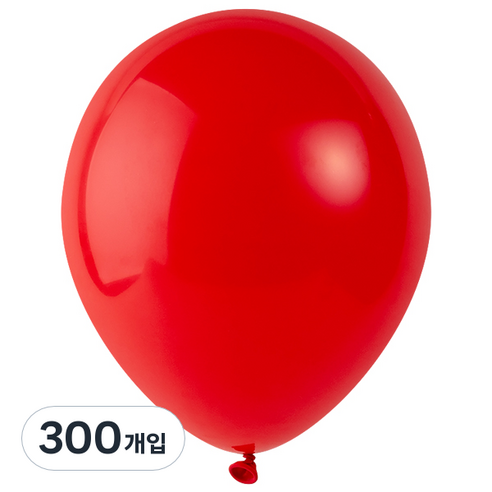 파티팡 풍선 라운드 30cm, 레드, 300개입
