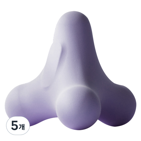 ACDI 다목적 스트레칭 사각 파스텔 마사지볼, 5개, 퍼플