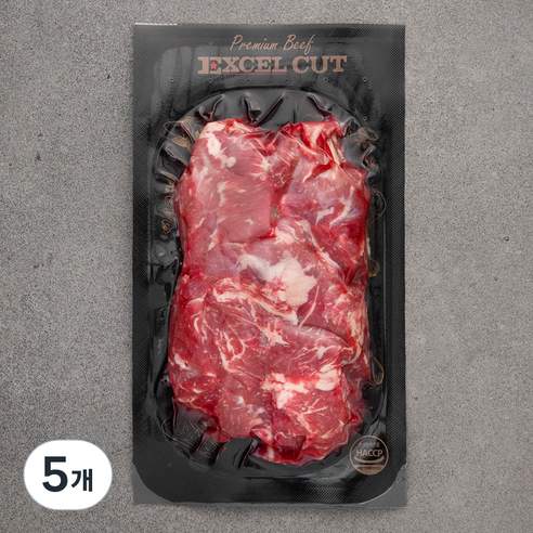 엑셀컷 미국산 등심 찹 스테이크 컷 (냉장), 400g, 5개