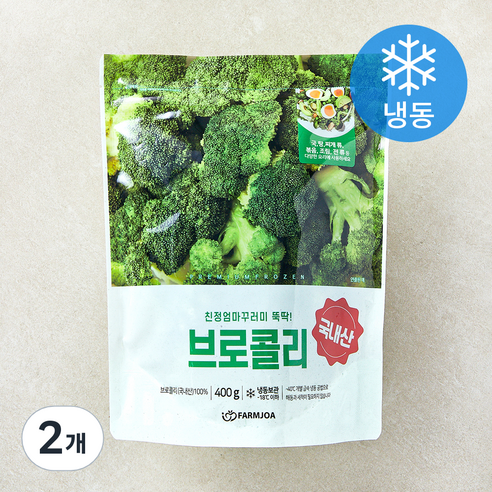 친정엄마꾸러미 뚝딱 브로콜리 (냉동), 2개, 400g