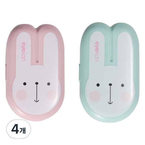 블랙트리 헬로우 바니 렌즈케이스, 랜덤발송, 4개