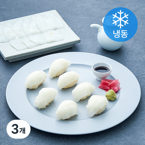 바이킹마켓 초밥용 한치 (냉동), 120g, 3개