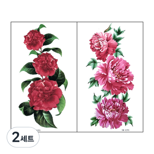 파티복닷컴 플라워타투 세트, YM-X290, YM-X291, 2세트