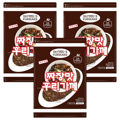 이엔푸드 짜장맛 후리가께, 500g, 3개