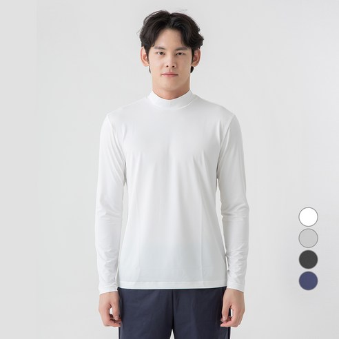 캐럿 남성용 냉감 기능성 긴소매 터틀넥 티셔츠