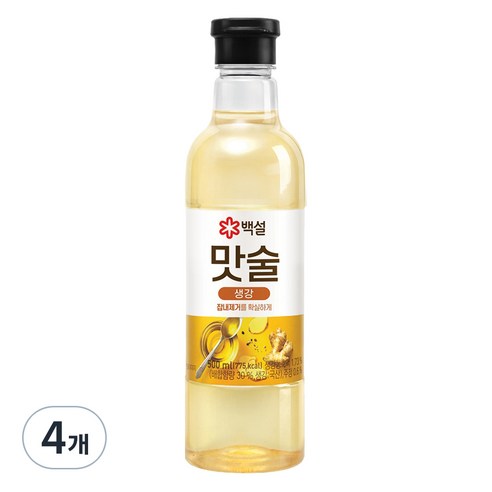 백설 맛술 생강, 500ml, 4개