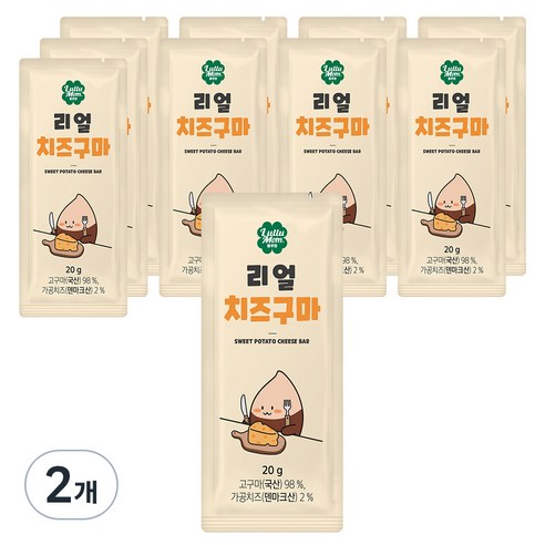 룰루맘 리얼치즈구마, 200g, 2개
