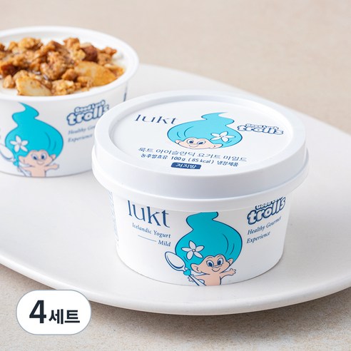 룩트 아이슬란딕 요거트 마일드 100g + 허니스틱 15g + 그래놀라 클러스터 25g, 140g, 4세트