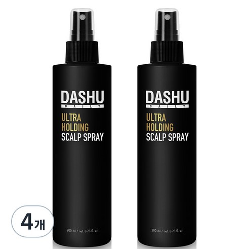 다슈 울트라 홀딩 스칼프 탈모증상완화 헤어스프레이, 200ml, 4개