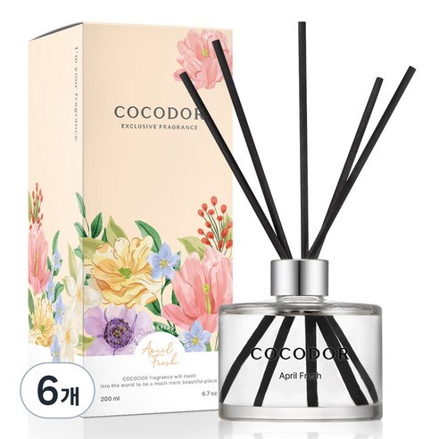 코코도르 디퓨저, 에이프릴프레쉬, 200ml, 6개