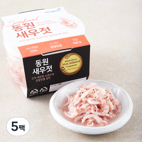 동원 새우젓, 180g, 5팩