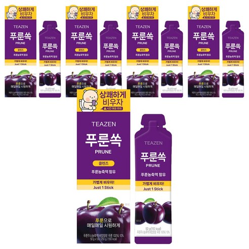 티젠 푸룬쏙 5포, 5개, 250g
