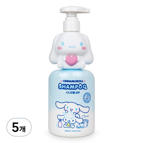 아텍스 시나모롤 약산성 샴푸 베이비파우더향, 400ml, 5개
