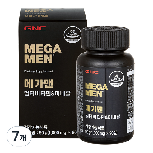 GNCMEGAMEN 멀티비타민 미네랄, 90정, 7개