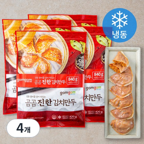 곰곰 진한 김치 만두 (냉동), 420g, 4개입