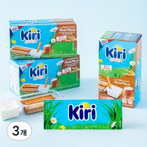 끼리 크림치즈 딥 앤 크런치 통밀, 35g, 9개입, 3개
