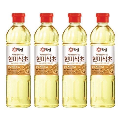 국내산 현미식초, 900ml, 4개