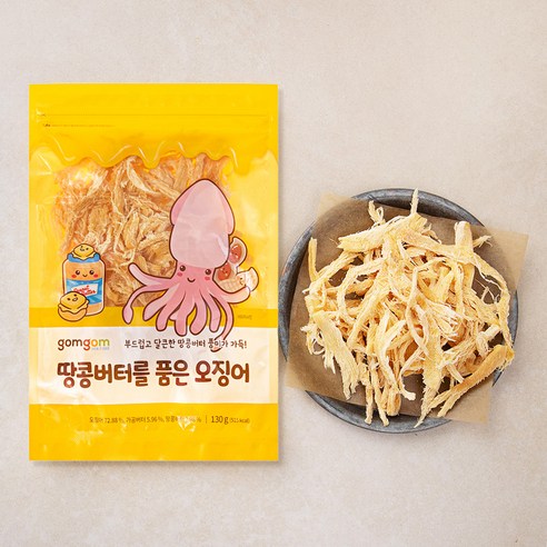 곰곰 땅콩버터를 품은 오징어, 130g, 1개