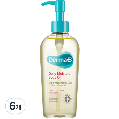 더마비 데일리 모이스처 바디오일 프레쉬 피치향, 200ml, 6개