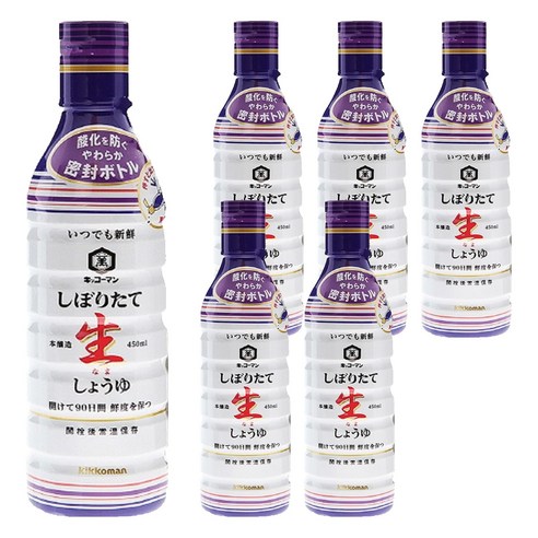 기꼬만 생간장, 450ml, 6개