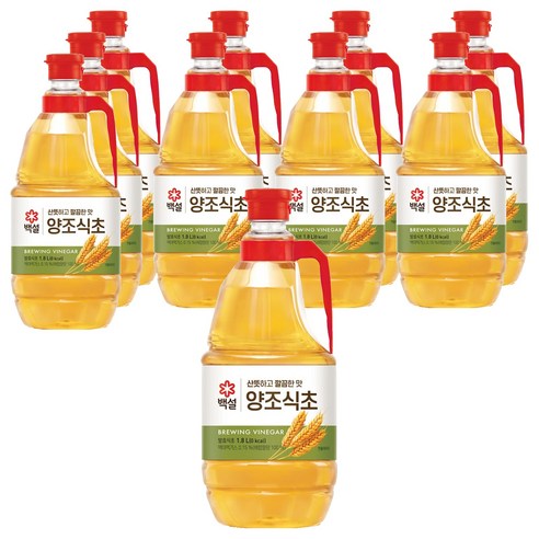 백설 양조식초, 1.8L, 10개