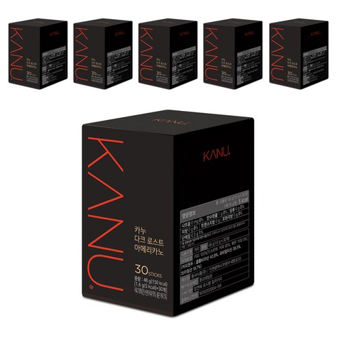 카누 다크 로스트 아메리카노, 0.9g, 30개입, 6개