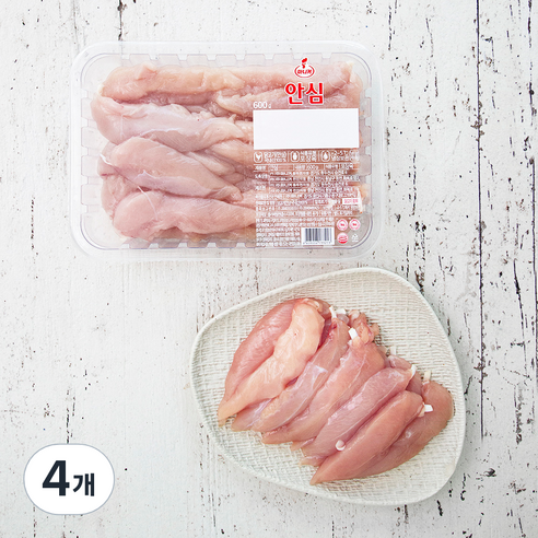 마니커 1등급 닭안심 (냉장), 600g, 4개