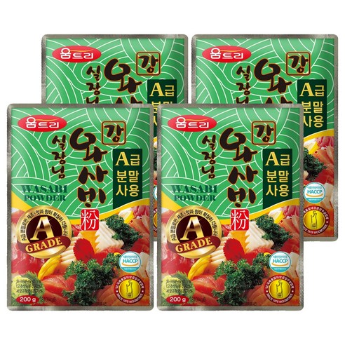 [움트리] 실장님강와사비분, 200g, 4개
