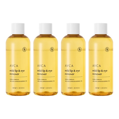 아브카 마일드 대용량 립앤아이 리무버, 4개, 300ml