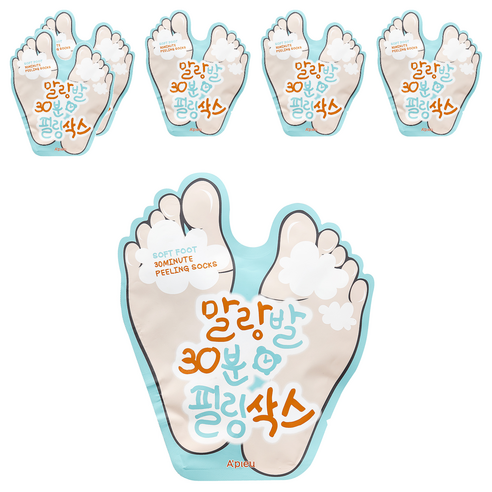 어퓨 말랑발 30분 필링 삭스, 1개입, 6개, 40ml