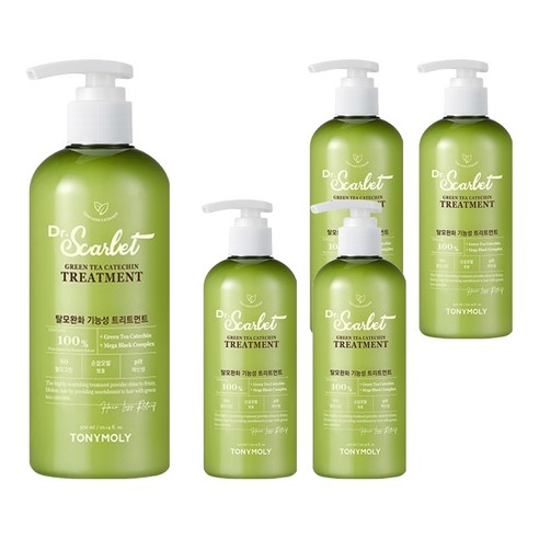 토니모리 닥터스칼렛 녹차 카테킨 안티 헤어로스 트리트먼트, 300ml, 5개