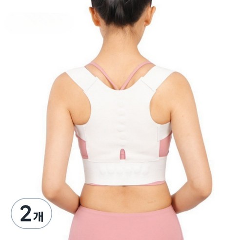 썬앤지 바른자세 어깨 지지밴드 화이트, 2개