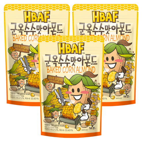HBAF 군옥수수맛 아몬드