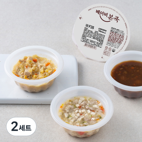 베이비본죽 냉장 유아식 D세트(13개월 이후), 한우미역국 150g + 순한마파두부 130g + 치즈닭갈비 130g + 메추리알짜장조림 130g, 2세트
