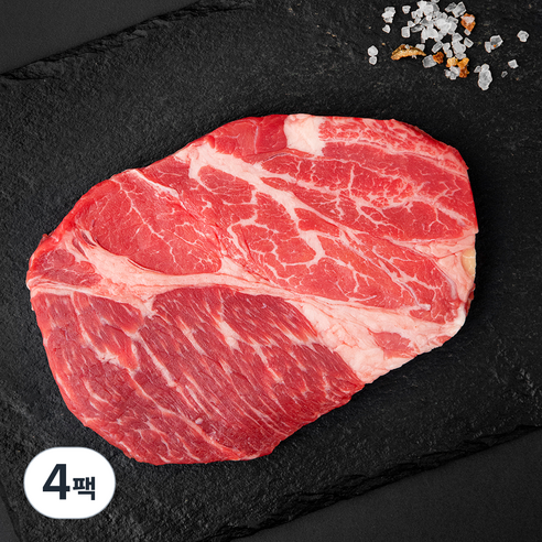 푸드랩플러스 호주산 곡물 척아이롤 구이용 (냉장), 200g, 4팩