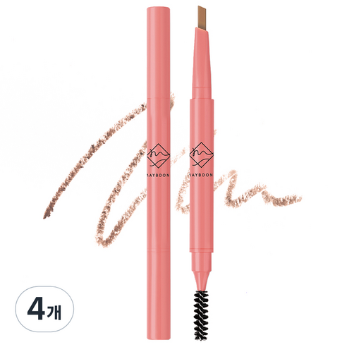 메이비도나 아임폴링 아이브로우 펜슬 0.18g, 04 라이트브라운, 4개