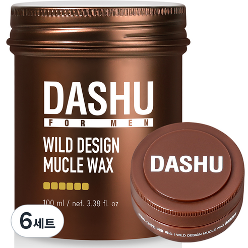 다슈 포 맨 프리미엄 와일드 디자인 머클 헤어왁스 100ml + 15ml, 6세트