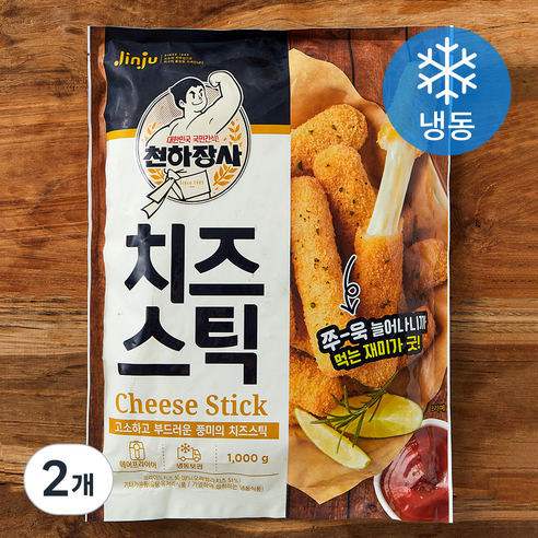 진주햄 천하장사 치즈스틱 (냉동), 1kg, 2개