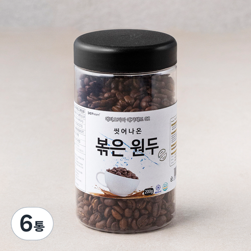 씻어나온 에티오피아 예가체프 G2 볶은 원두, 6통, 200g