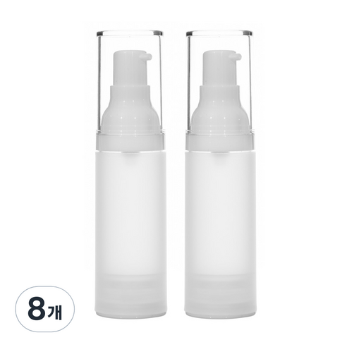 에어리스 반투명 PP 진공 에센스 용기 30ml, 8개