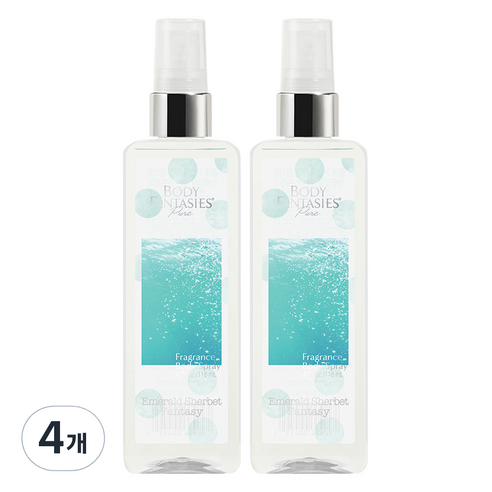 바디판타지 퓨어 바디미스트 에메랄드 셔벗 판타지, 118ml, 4개