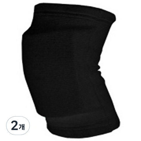 디앤엠 12mm 충격반사 배구용패드 무릎보호대 857 검정 M, 2개