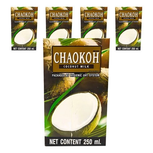 차오코 코코넛밀크, 250ml, 5개