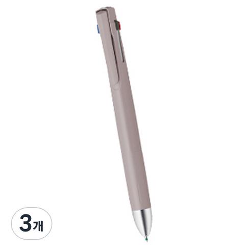 제브라 블렌 4 + S 펜 0.5mm, 코코아 브라운, 3개